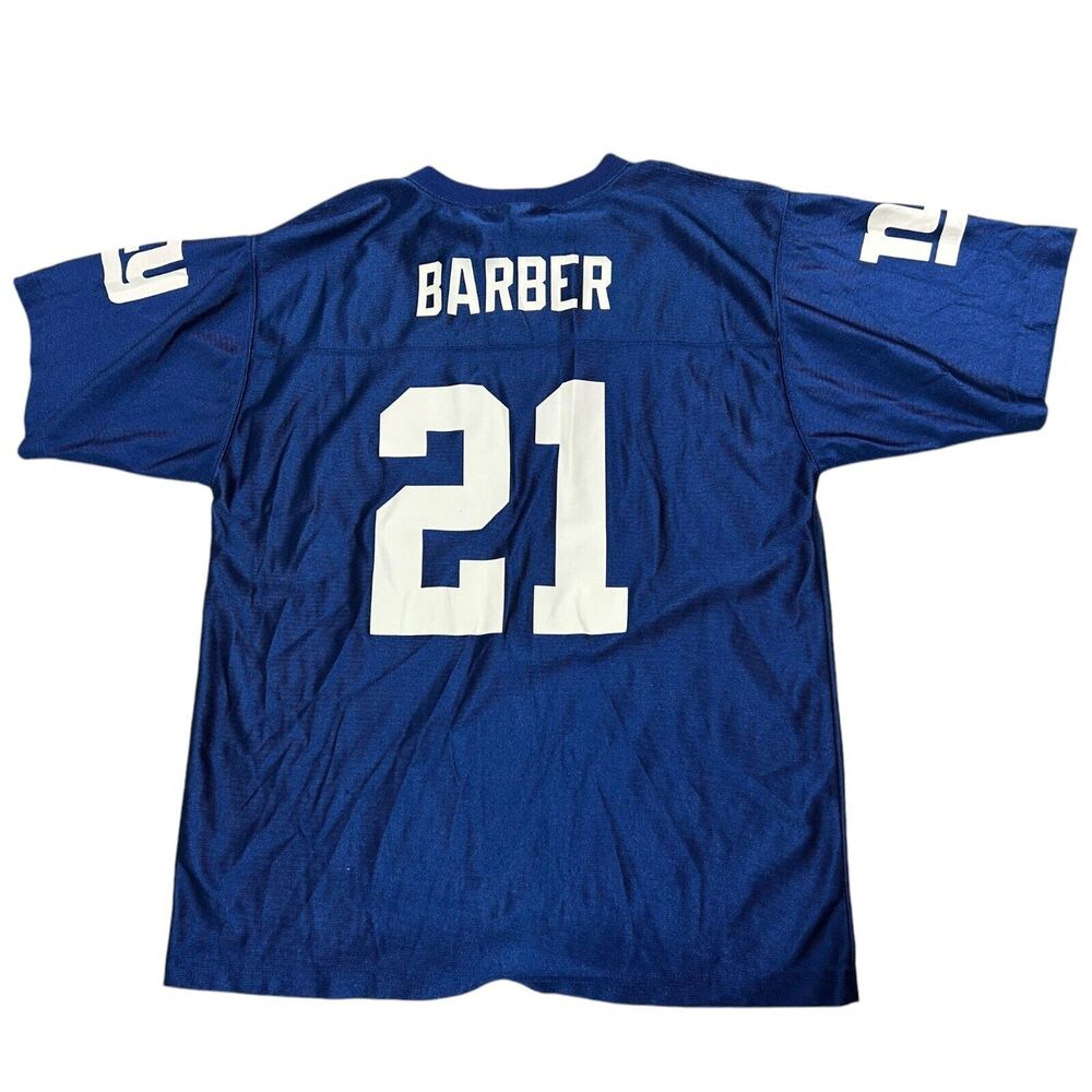 NFL Youth Giants Barber 21 Jersey Blue Boys XL 18-20 V Neck New York TIKI - Picture 2 of 11
